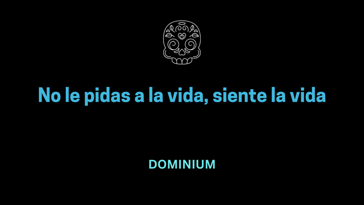 No le pidas a la vida, siente la vida