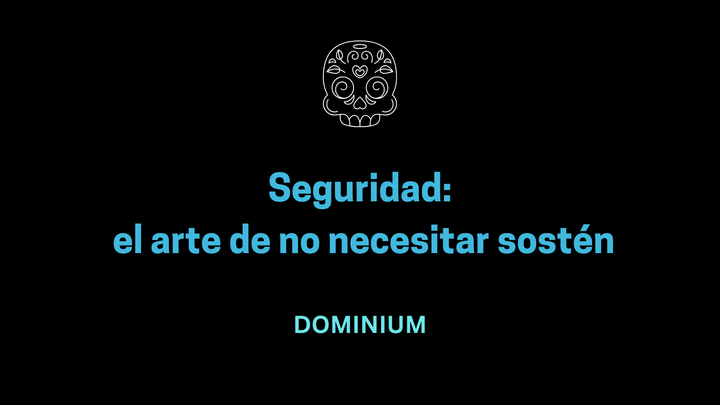 Seguridad: el arte de no necesitar sostén